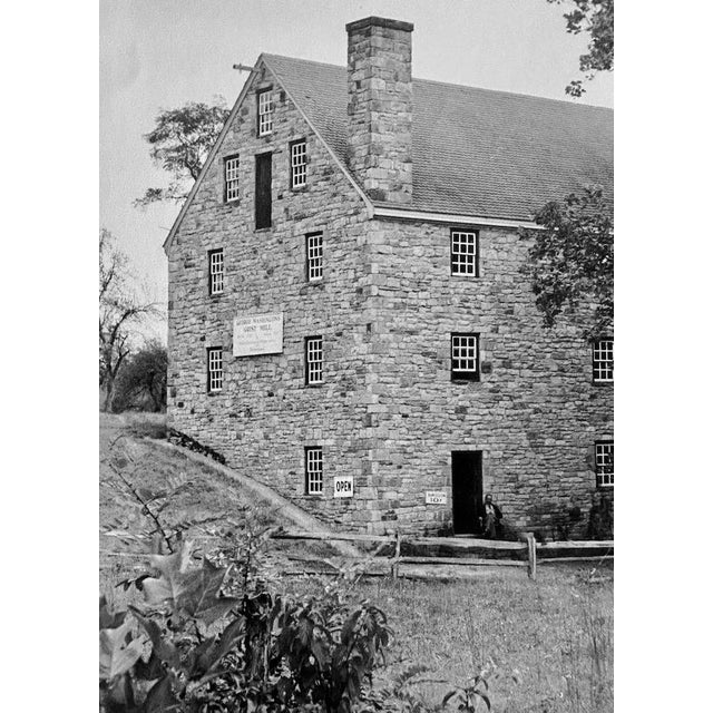 George Washington's Gristmill Black & White Photograph C.1930s For Sale - Image 10 of 10