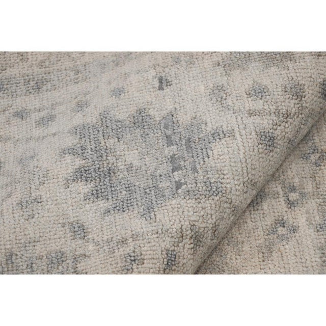 Transitional Pasargad Home Oushak Ivory Wool Area Rug, 7'11'' X 9'11'' For Sale - Image 3 of 5