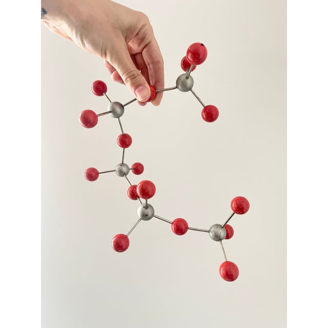 Vintage Atomic Age Molecular Model with Bakelite Balls, Former Czechoslovakia, 1950s For Sale - Image 11 of 12