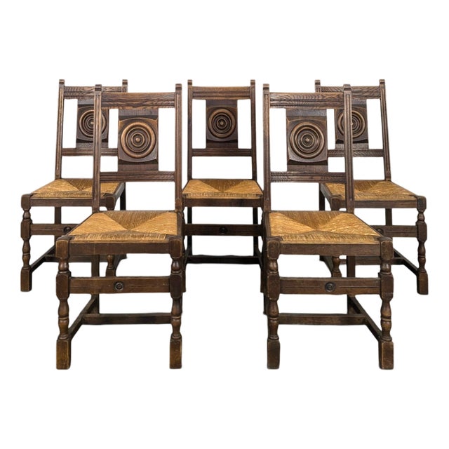 Chairs in the style of Dudouyt, Set of 5 For Sale