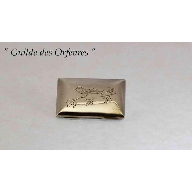 "A Sterling Silver Miniature Hinged Photo Box. Pattern : Engraved - Size : 1 7/8 in. Weight: 1.8 Oz A Graceful Sterling...