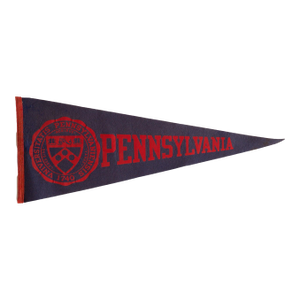 Vintage University Of Pennsylvania Felt Flag Pennant