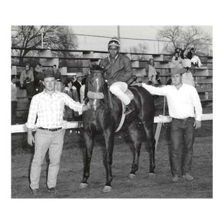 1960s African American Jockey Horse Race Photograph For Sale