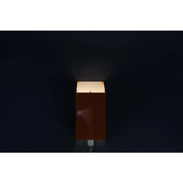 Metal Mid-Century Modern Wall Light, Czechoslovakia, 1970s For Sale - Image 7 of 11
