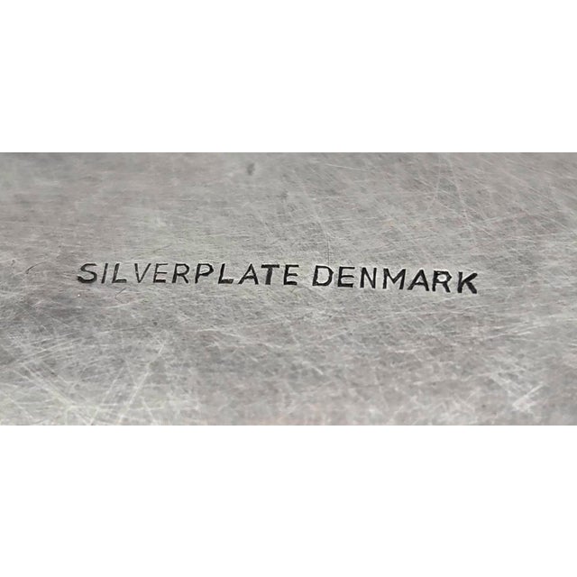 1950s Danish Silver-Plated Leaf Shaped Trinket Dish For Sale - Image 10 of 10