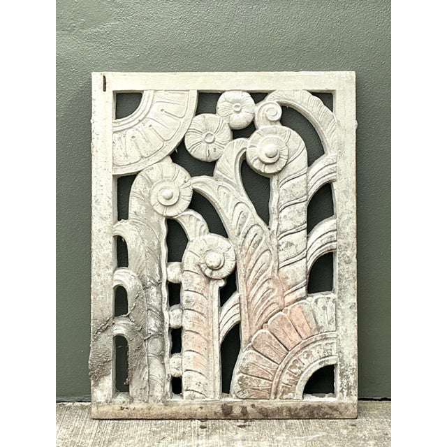 Vintage Deco Miami Beach Cast Concrete Panel For Sale - Image 12 of 12