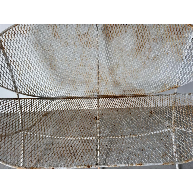 1960’s Vintage Maurizio Tempestini for Salterini “Clamshell” or “Orange Slice” Outdoor Settee For Sale - Image 10 of 11