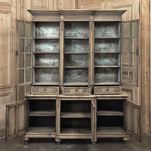 Early 19th Century Belgian Liégeois Régence Carved Oak Bookcase ~ Bibliotheque For Sale - Image 15 of 18