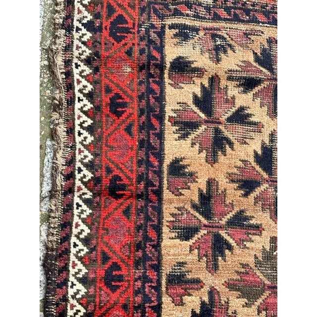 Blue Vintage Turkmen Baluch Rug, 1930s For Sale - Image 8 of 18