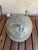 Metal Antique Brass Jardiniere Planter Geometric Design Motif Ball Claw Three-Foot For Sale - Image 7 of 7