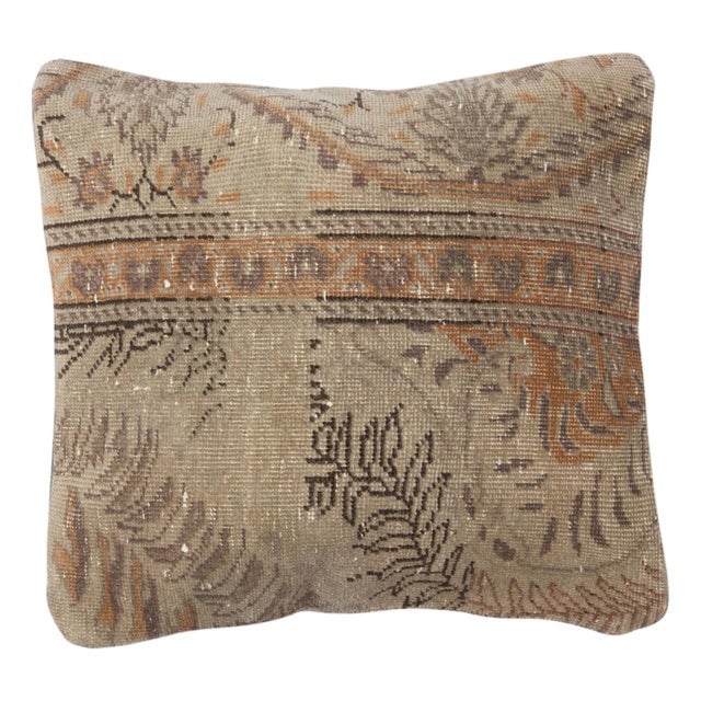16"x16" Authentic Turkish Cushion Cover. Handknotted Rug Pillow. Accent Pillow For Sale