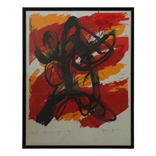 Gérard Gosselin, Tribute to Lorca, Color Lithograph, 1986, Framed For Sale