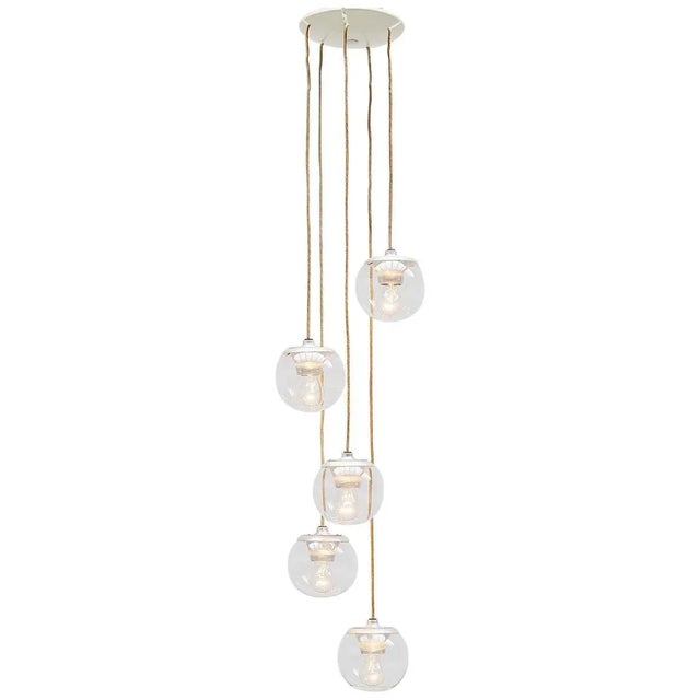 Model 2095/5 Ceiling Light attributed to Gino Sarfatti for Arteluce, Italy, 1958 For Sale - Image 9 of 9