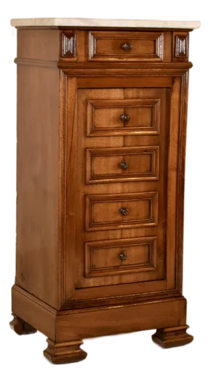 19th Century French Walnut Bedside Cabinet