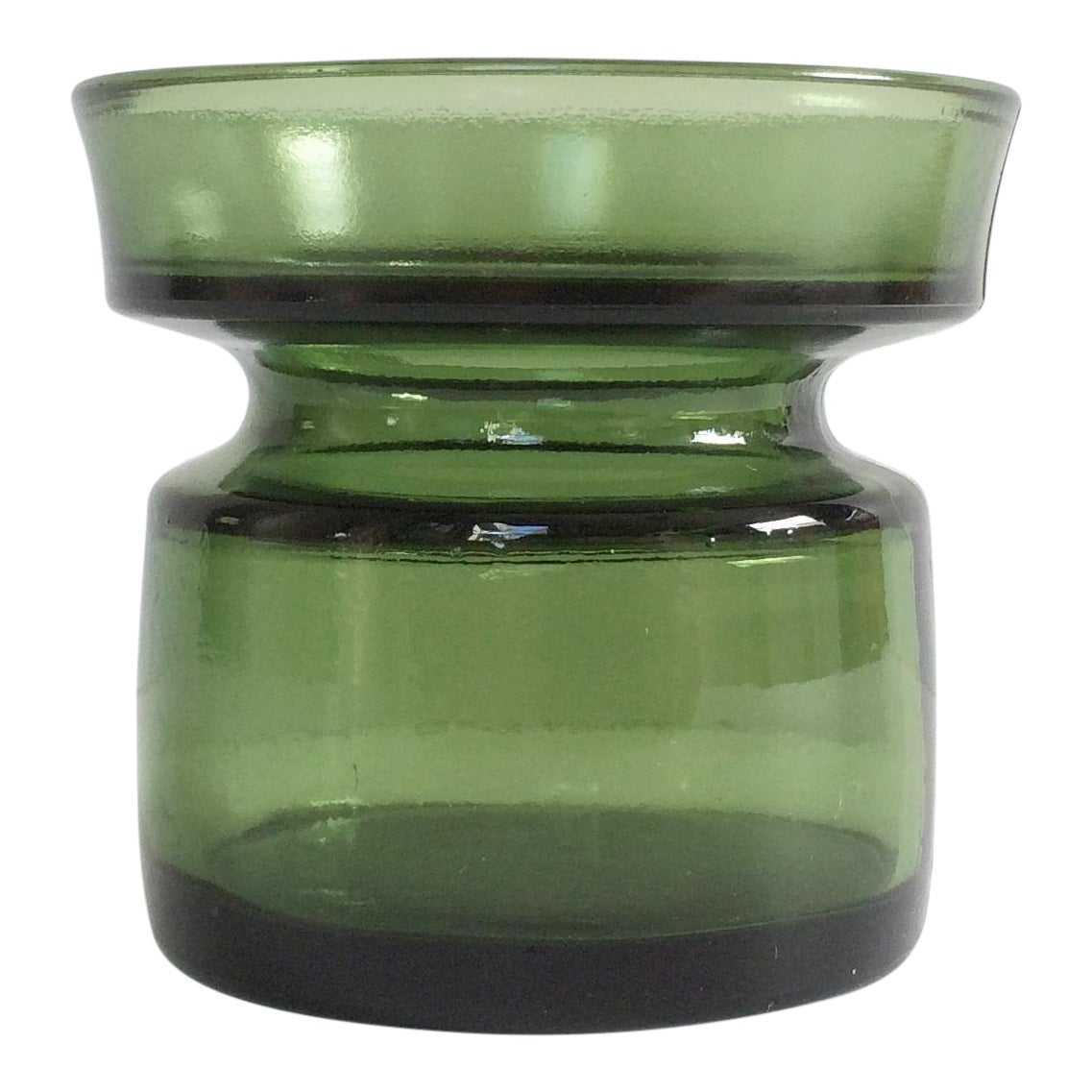 Vintage Green Glass Dansk Candle Holder Chairish