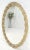 Wood Carved Wood Scallop Edge Style Silver & Gold Gilt Oval c1970s Wall Mirror For Sale - Image 7 of 8
