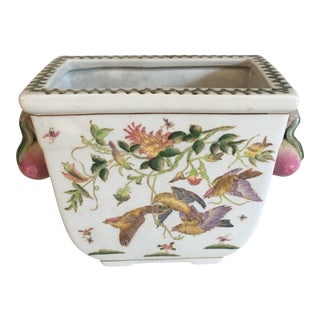 Chinoiserie Botanical Jardiniere For Sale