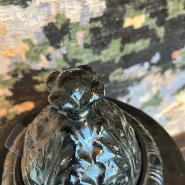 Black 1990s Italian Hand-Painted Black Ceramic Urn With Lid For Sale - Image 8 of 11