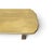 1980s Vintage Butter Yellow Painted Trestle Sofa Table With Scalloped Top For Sale - Image 5 of 18