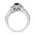 Contemporary .925 Sterling Silver Prong Set Natural Oval Shape 9X7 MM Purple Amethyst Solitaire and Diamond Accent Ring (I-J Color, I1-I2 Clarity) - Ring - Size 9 For Sale - Image 3 of 6