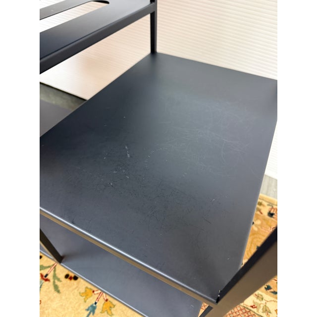 Metal Room & Board Bowen Counter Table With Wine Shelf For Sale - Image 7 of 12