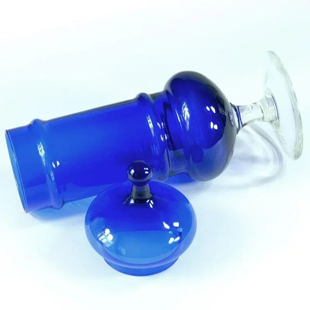 Mid-Century Modern Italian Glass Container by Carlo Moretti, 1970s For Sale - Image 3 of 8