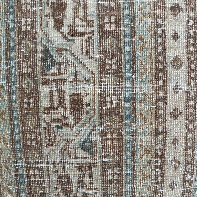 Rustic Vintage Turkish Rug Pillow For Sale - Image 3 of 6