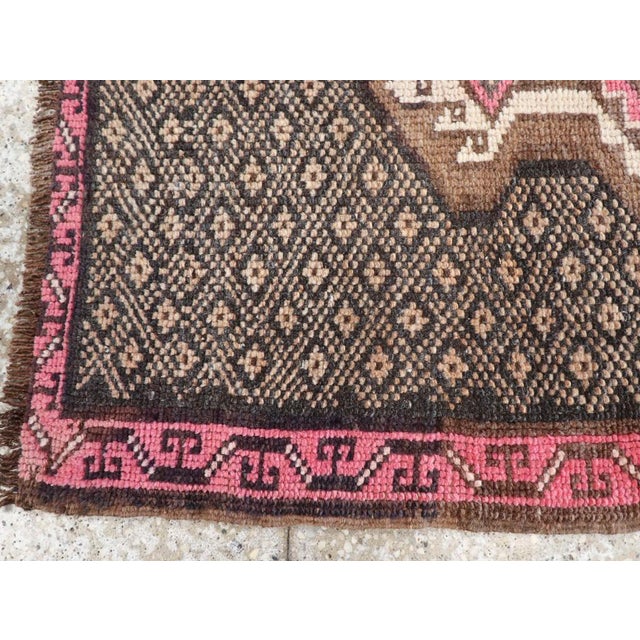 Mid 20th Century Galerie Shabab Collection Mid-20th Century Turkish Anatolian Throw Rug For Sale - Image 5 of 8