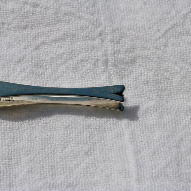 Metal Mid 20th Century Sterling Silver Sugar Cube Tongs by Web Silver Company For Sale - Image 7 of 11