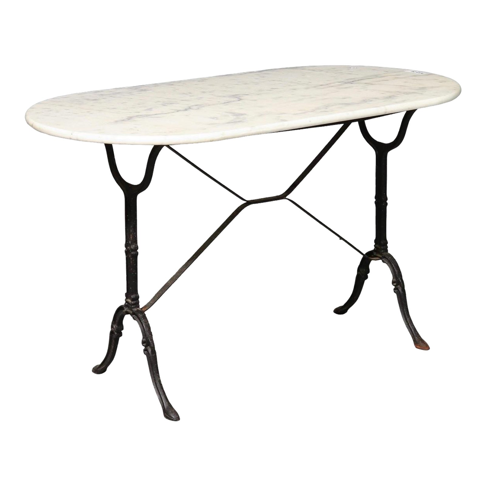 Early 20th Century French Antique Marble Top Bistro Table Chairish