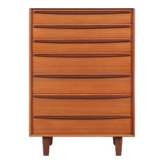 Danish Modern Teak Highboy / Chest of Drawers by Svend A. Madsen, 1960s For Sale