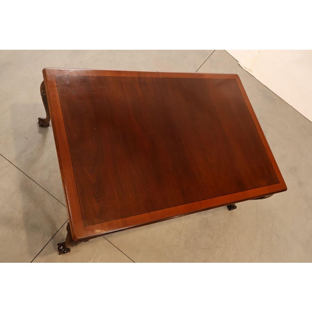 Brown Stickley Chippendale Style Mahogany Expandable Dining Table For Sale - Image 8 of 18