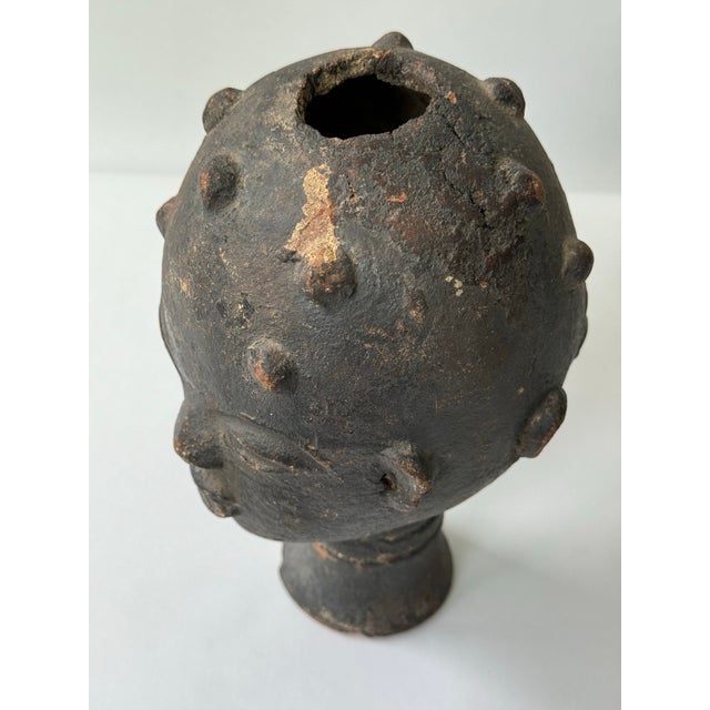 19th Century Akan Terracotta Head For Sale - Image 10 of 12