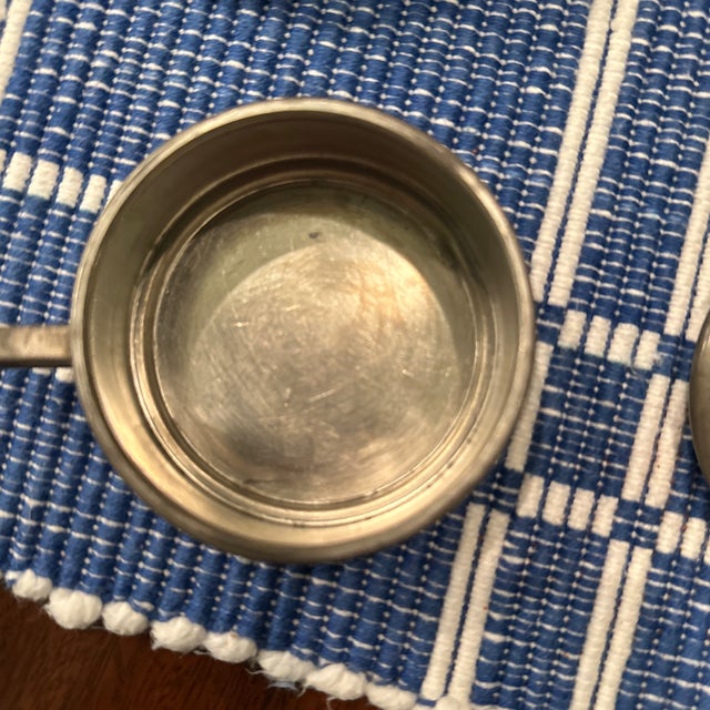 1920s Pewter by Rice Child’s Size Stacking Tea Set For Sale - Image 11 of 12