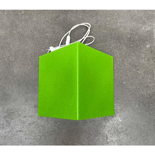 Postmodern Green Prism Shape Floor or Table Lamp from Heico, 1980s For Sale - Image 4 of 18