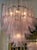Murano Saddle Waterfall Chandelier in Pink For Sale - Image 4 of 7