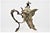 Glass Wine Jug with Embossed Silver Applications For Sale - Image 5 of 8