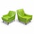 Animal Skin Mid Century Modern Kroehler Attributed Club Chairs Newly Reupholstered in Leather - Set of 2 For Sale - Image 7 of 10