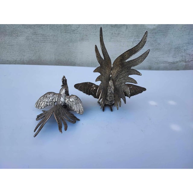 Japanese Hen and Rooster Figurines, 1950s, Set of 2 For Sale - Image 4 of 6
