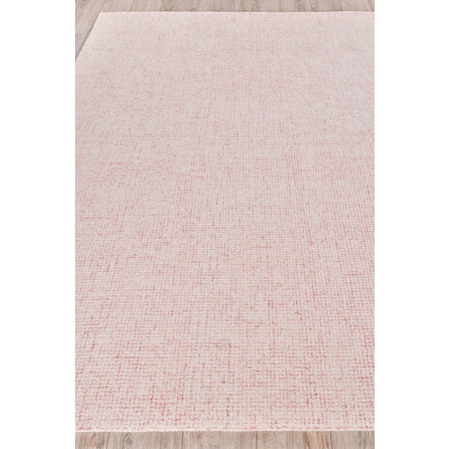 Transitional Exquisite Rugs Caprice Tufted New Zealand Wool & Cotton Pink/Ivory Rug-6'X9' For Sale - Image 3 of 7
