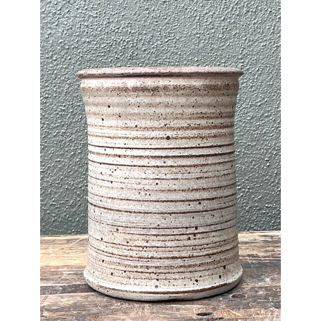 Vintage Original Studio Pottery Vase For Sale - Image 11 of 12
