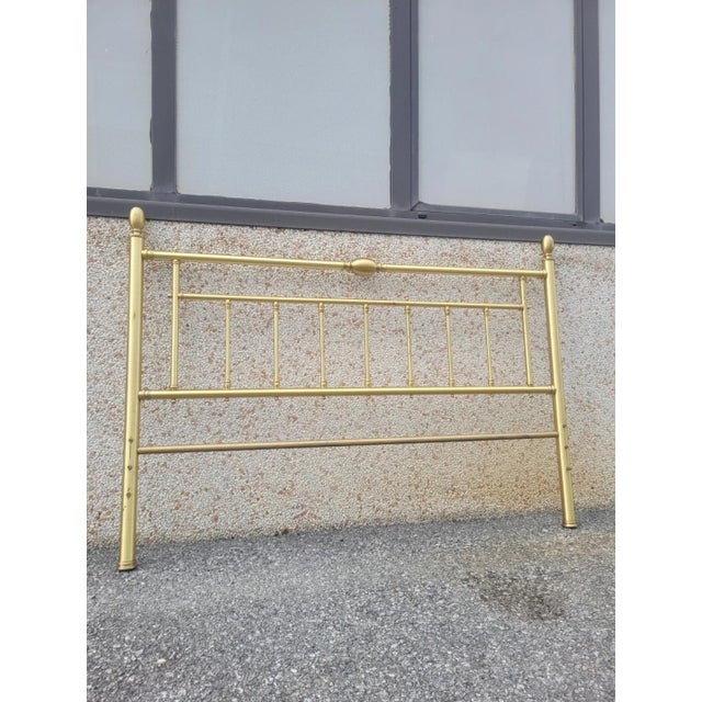 Vintage Gilt Brass Headboard, 1970s For Sale - Image 12 of 12
