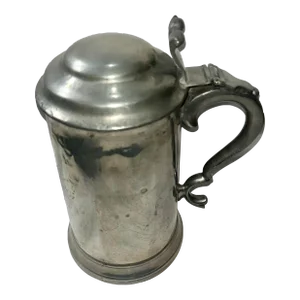 Vintage 1886 English Pewter Stein Etha Tennis Club Trophy