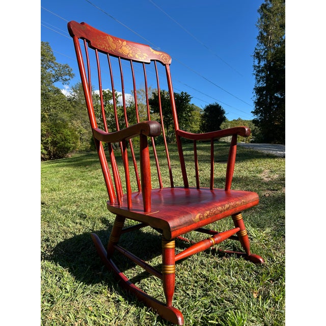 1960s Nichols & Stone Co. Rocking Chair For Sale - Image 5 of 10