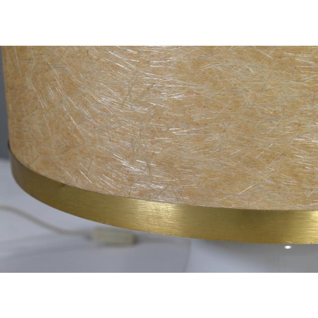 Large Italian Table Lamp in Opaline Glass and Brass, 1970s For Sale - Image 9 of 12