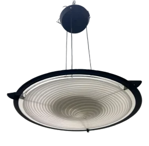 Black and White Architectural Murano Light Pendant by Paolo Venini, 1980s