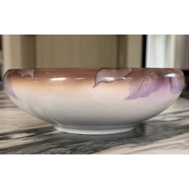 1930's Noritake Morimura Japan Chestnut Motif Hand Painted Decorative Bowl For Sale - Image 12 of 15