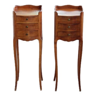 Petit Bedside Tables, France, 1920, Set of 2 For Sale