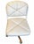 Vintage Douglas Furniture Ivory Faux-Leather Swivel Chairs on Casters — Pair For Sale - Image 9 of 10