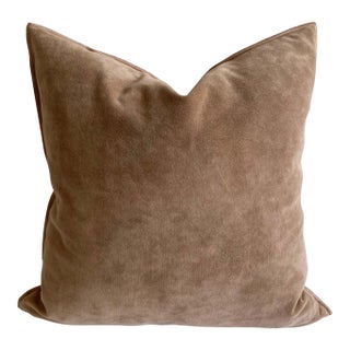 Vintage Velvet Accent Pillow With Insert For Sale
